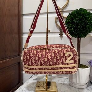 Dior Red and Cream Crossbody Bag